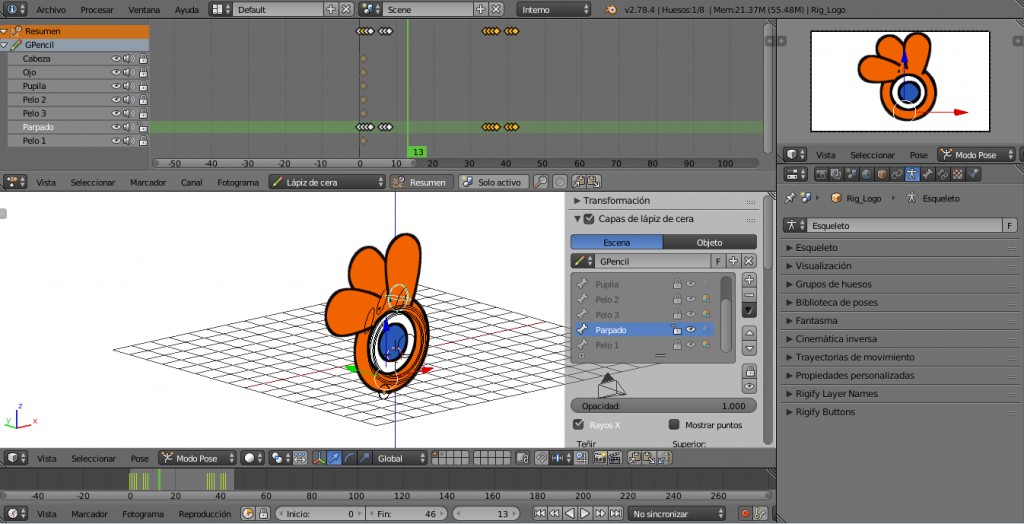 Blender logo- 4 animation.  preview image 2
